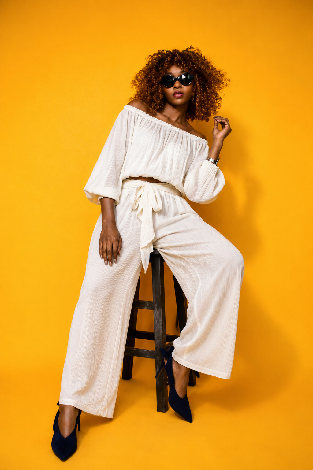 Sunlit Sophistication: Effortless Style in Every Step